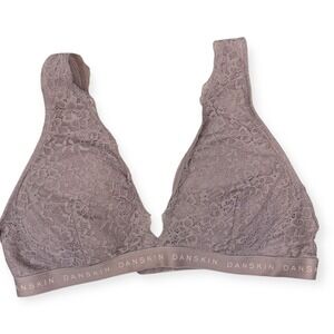 Danskin Mauve‎ Lace Bralette Lace Lightly Padded XL